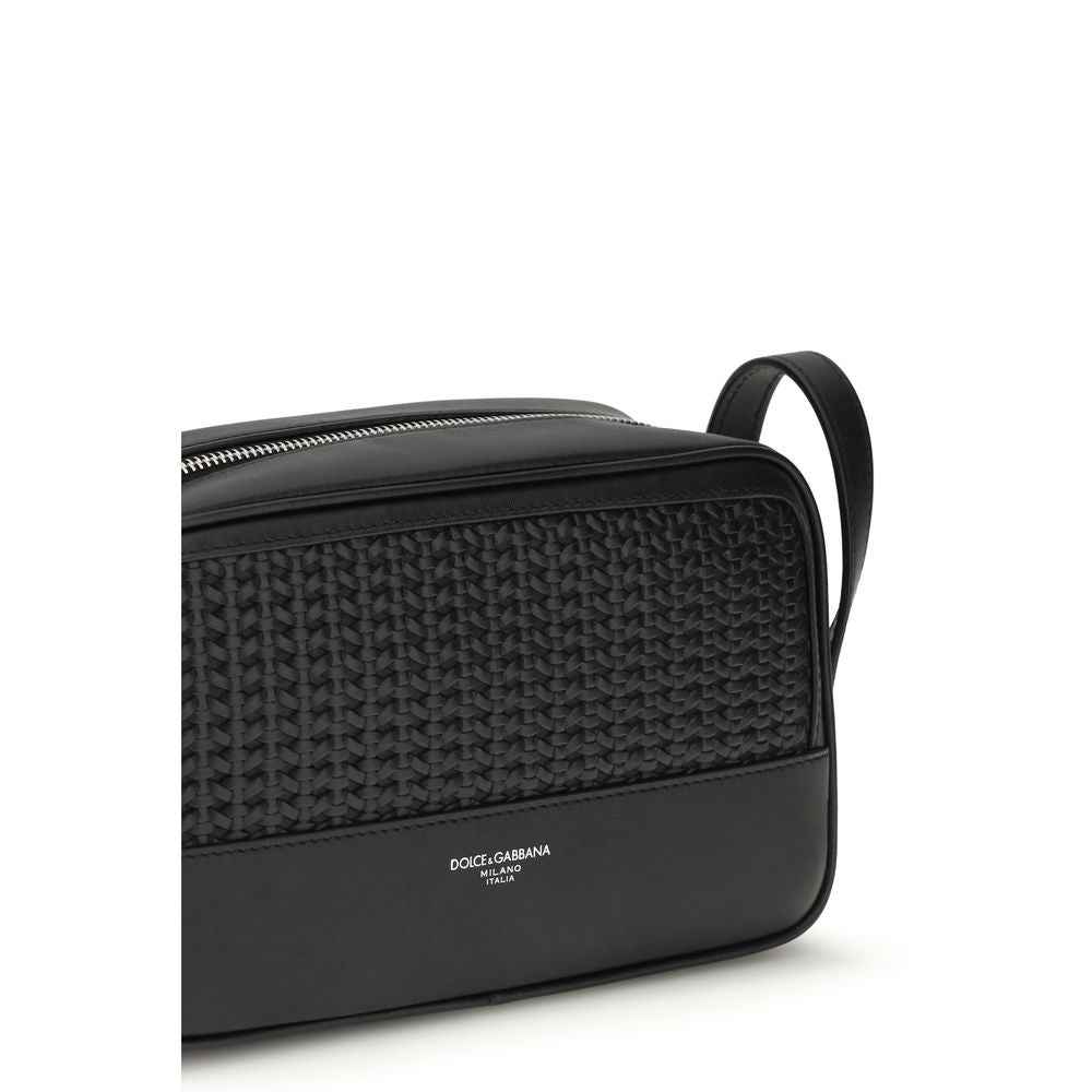 Dolce & Gabbana Black Calf Leather Bos Taurus Accessories