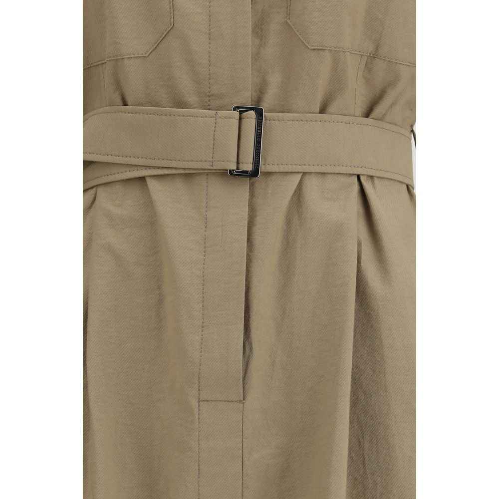 Brunello Cucinelli Beige Cotton Casual Dress