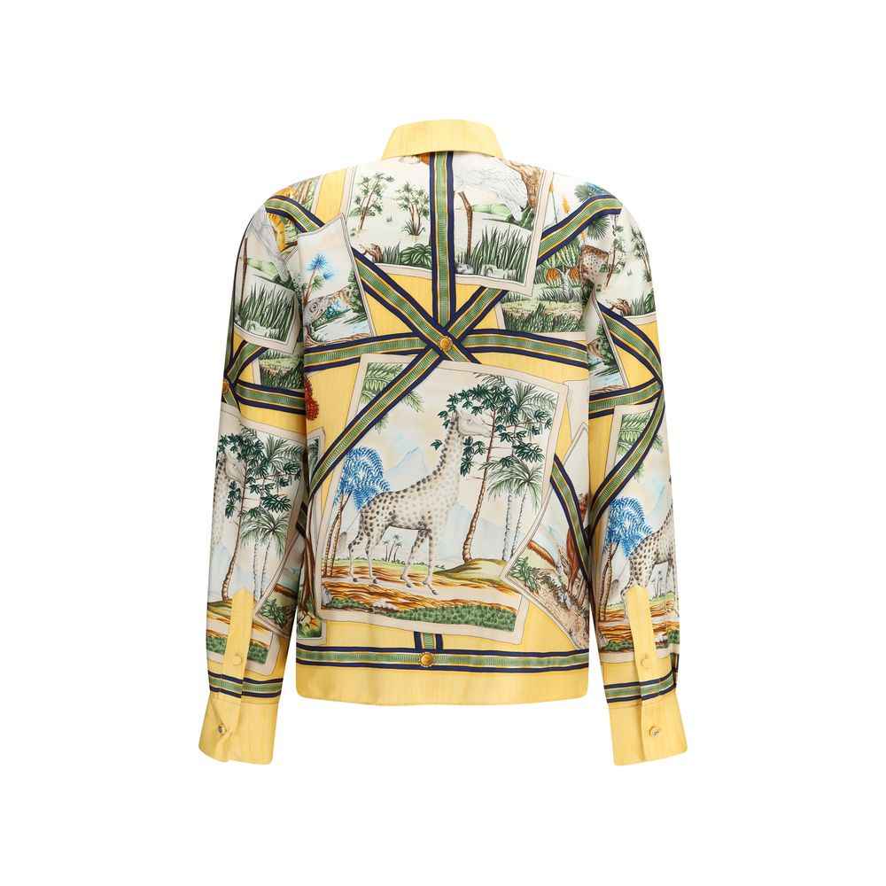 Gucci Bicolor Silk Shirt