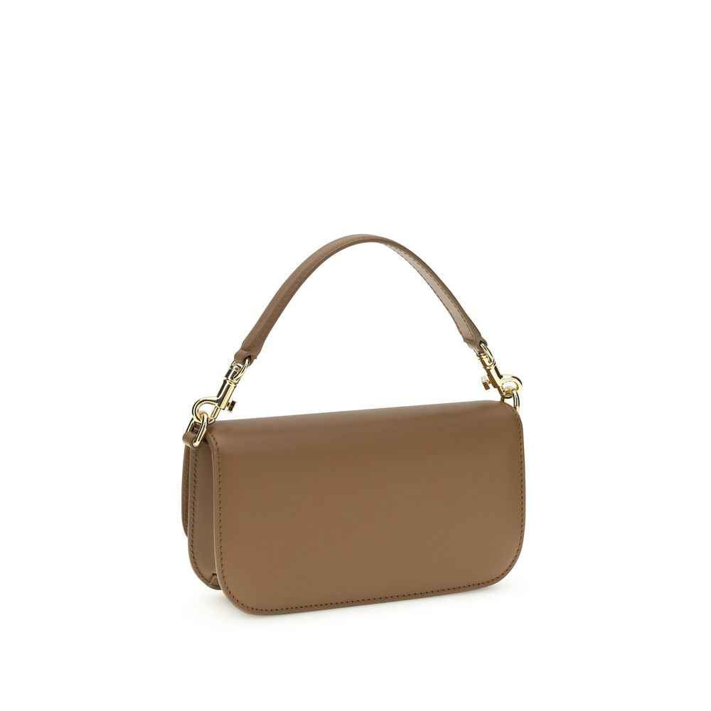 Dolce & Gabbana Brown Calf Leather Bos Taurus Handbag