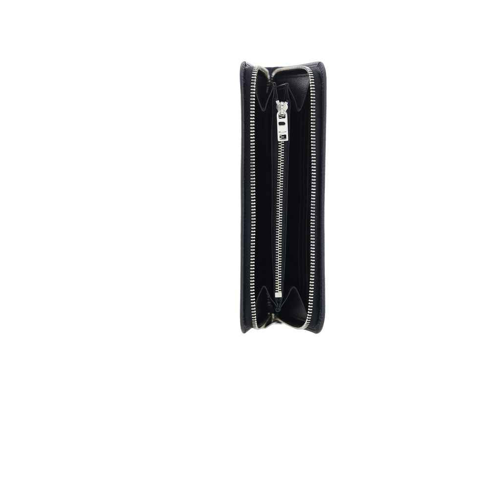 Saint Laurent Black Calf Leather Bos Taurus Wallet