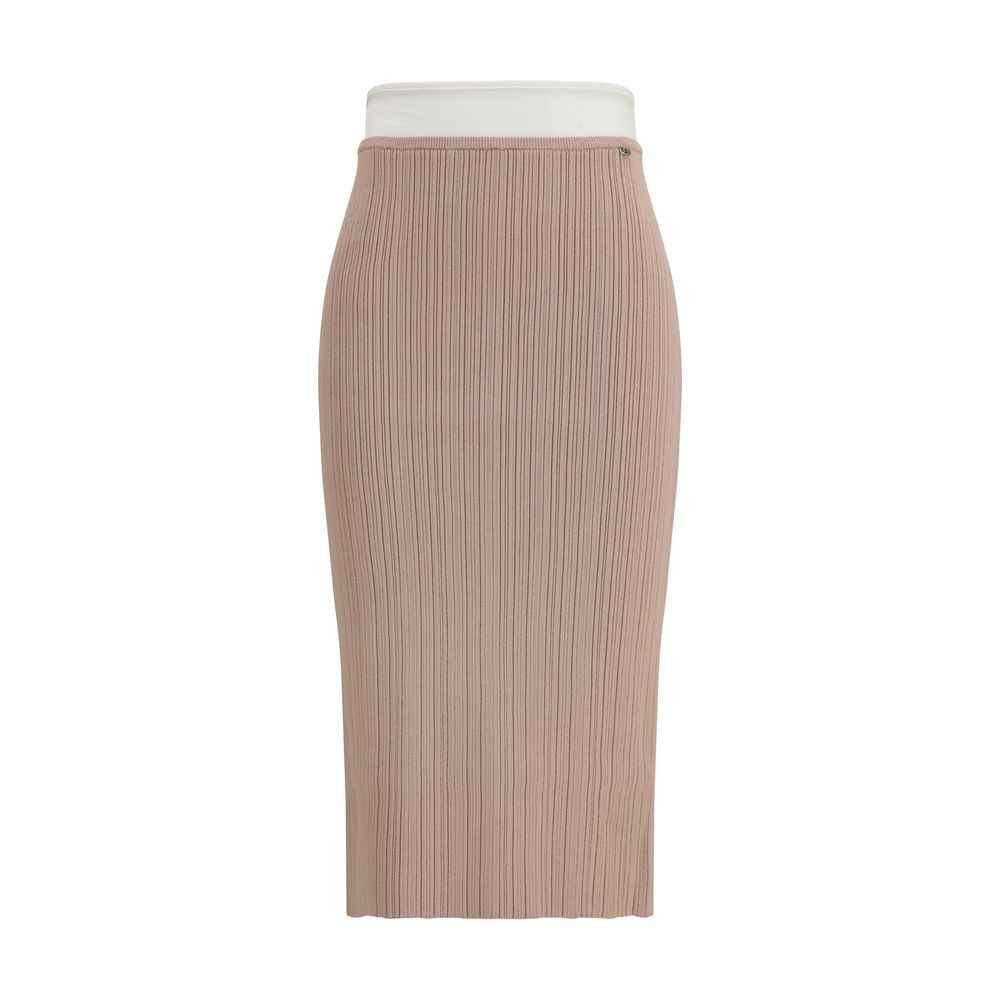 Diesel Multicolor Viscose Midi Skirt