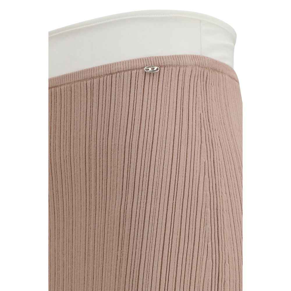 Diesel Multicolor Viscose Midi Skirt