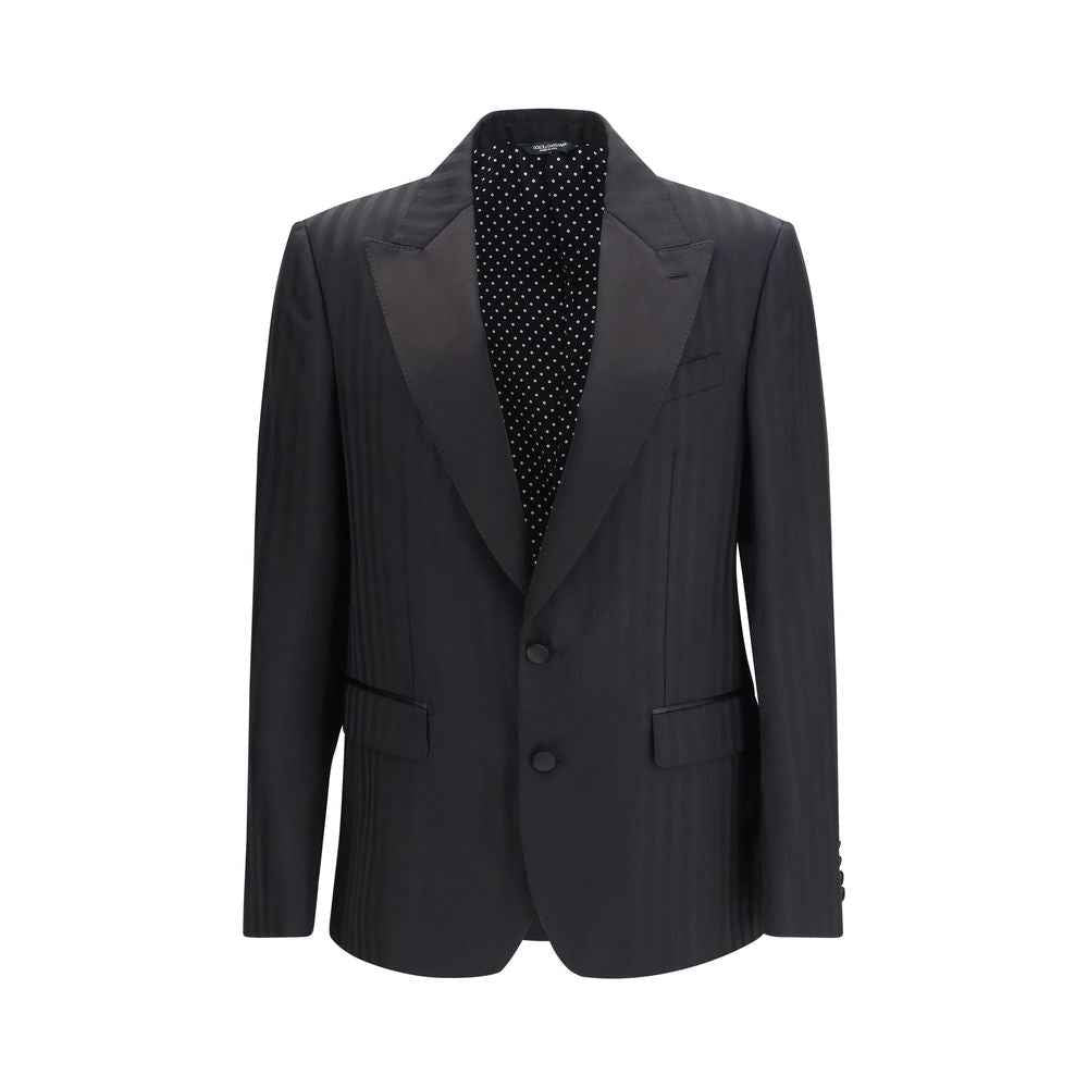 Dolce & Gabbana Black Wool Oves Aries Blazer