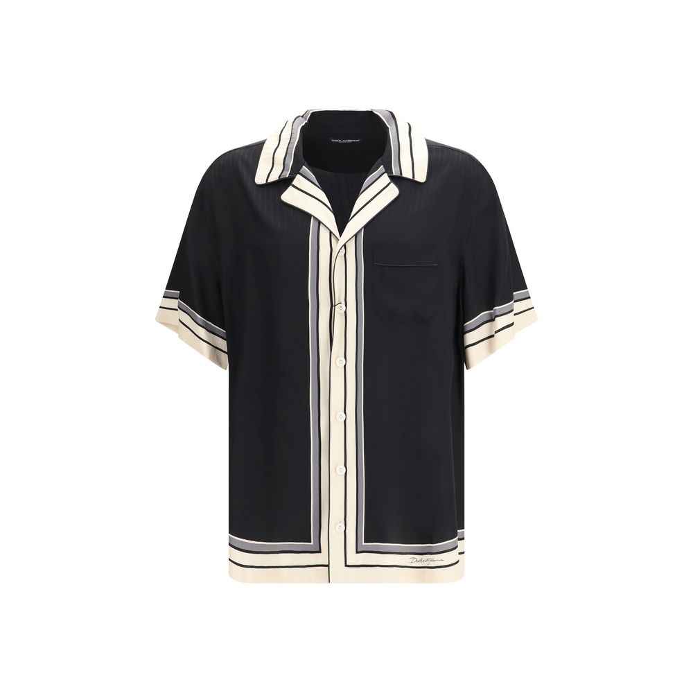 Dolce & Gabbana Multicolor Silk Shortsleeve Shirt