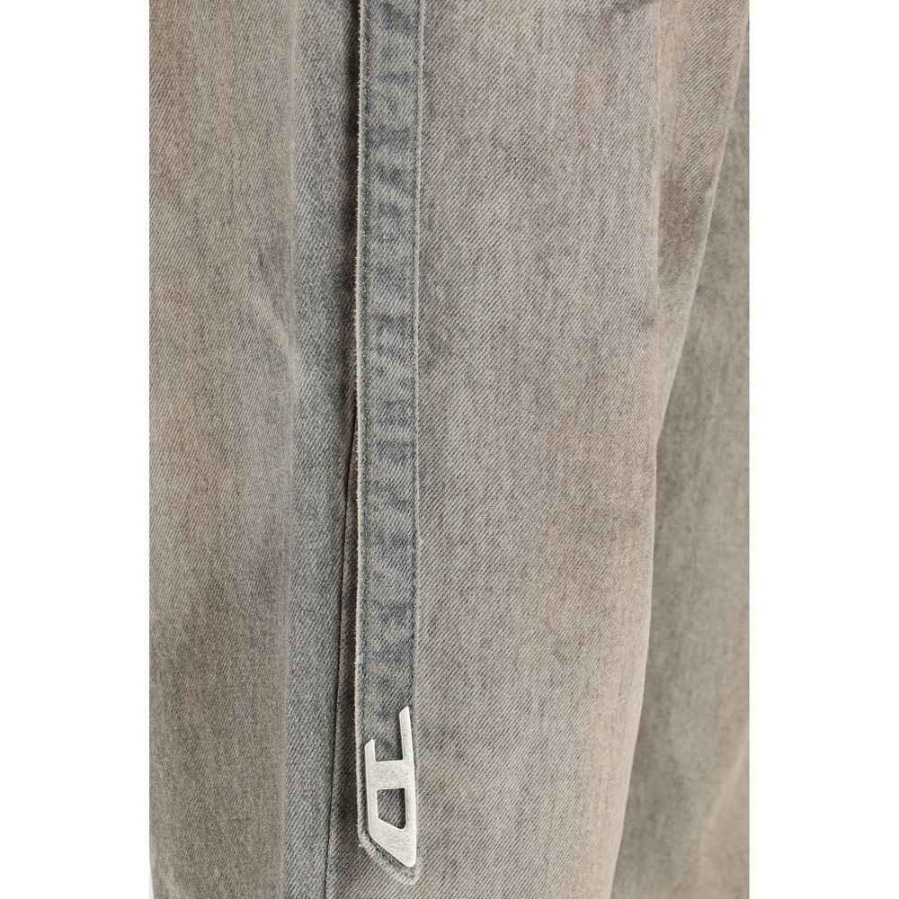 Diesel Gray Cotton Slim Fit Jeans