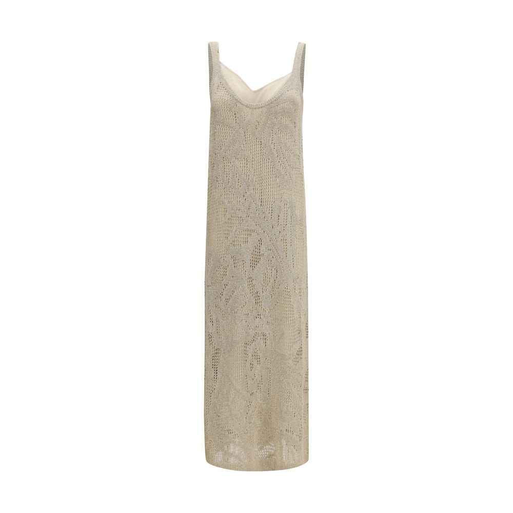 Brunello Cucinelli Beige Linen Casual Dress
