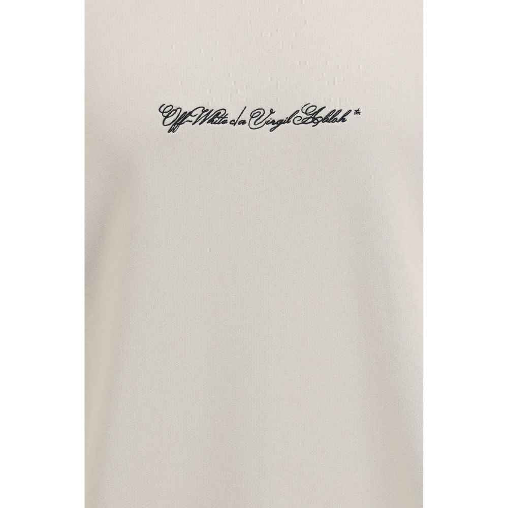 Off-White Beige Cotton Sweatshirt