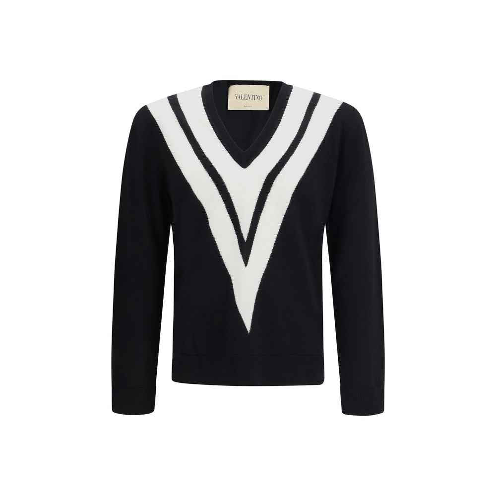 Valentino Garavani Black Wool Oves Aries Sweatshirt