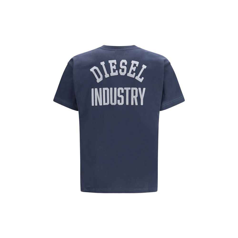 Diesel Blue Cotton T-Shirt