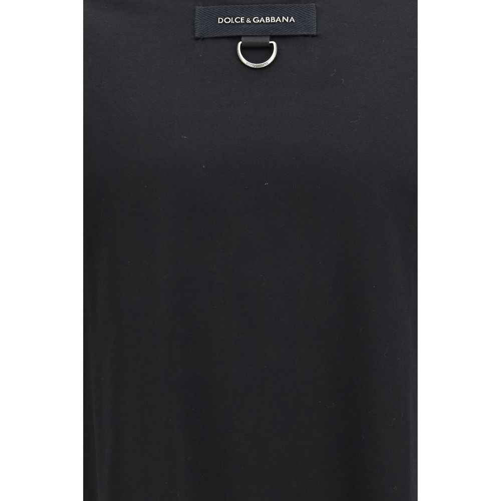 Dolce & Gabbana Black Cotton T-Shirt