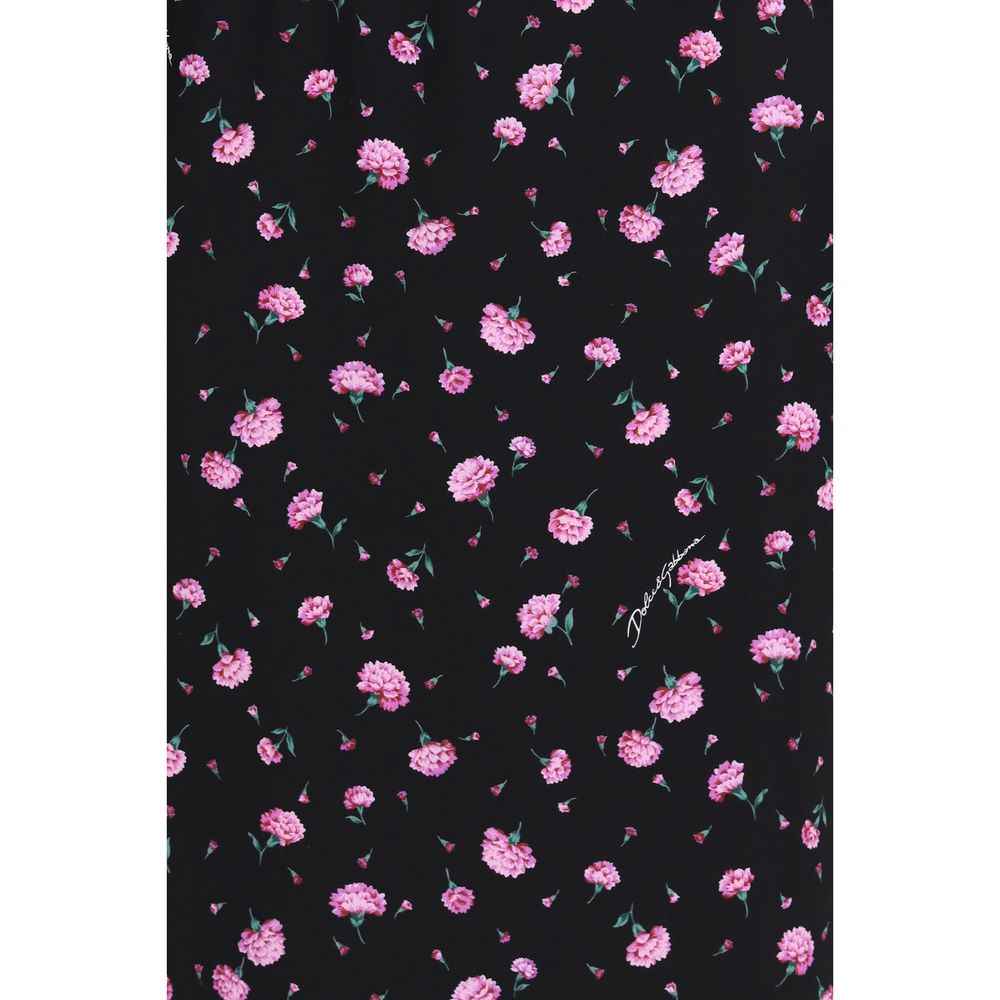 Dolce & Gabbana Multicolor Silk Casual Dress