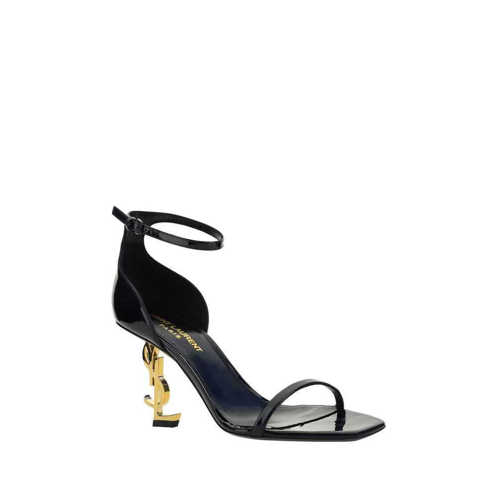 Saint Laurent Black Calf Leather Bos Taurus Platform Sandals
