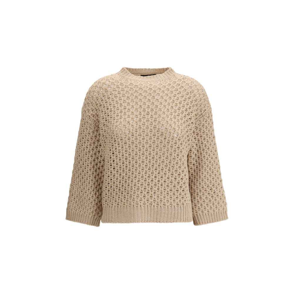 Fabiana Filippi Beige Wool Sweatshirt