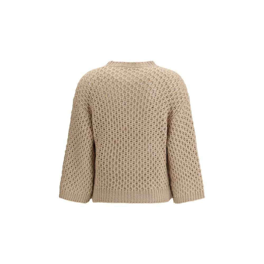 Fabiana Filippi Beige Wool Sweatshirt