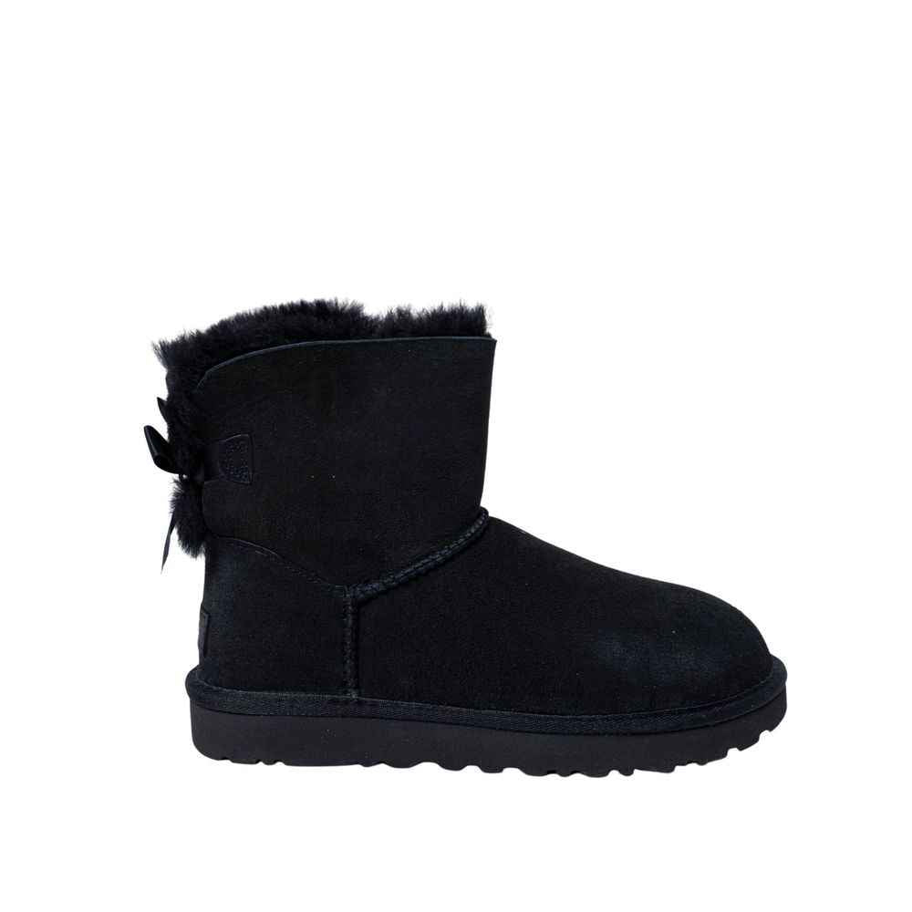 UGG Black Suede Leather Ankle Boots