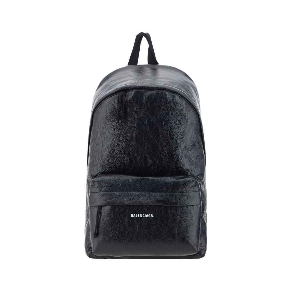 Balenciaga Black Lamb Ovis Aries Aries Backpack