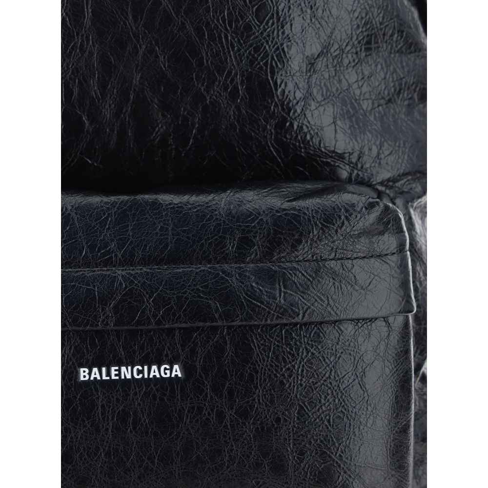 Balenciaga Black Lamb Ovis Aries Aries Backpack
