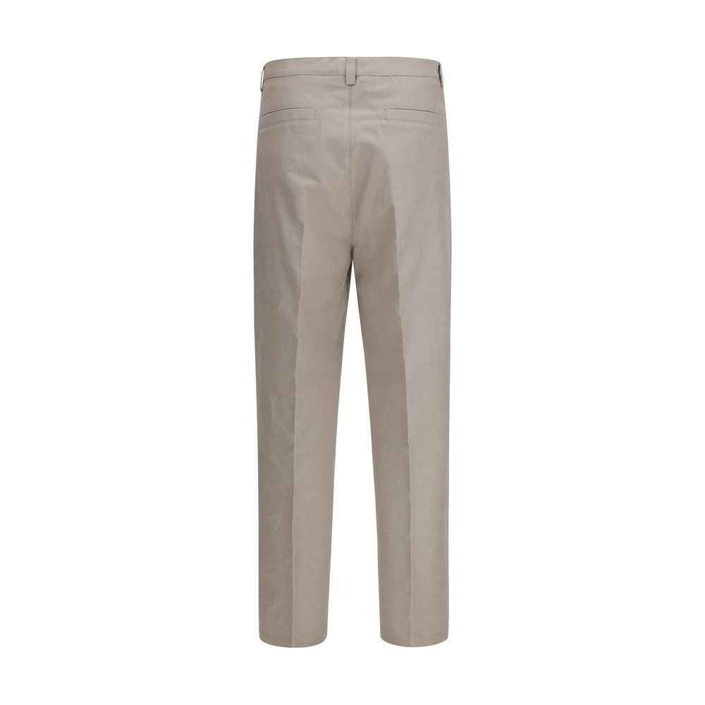 Brunello Cucinelli Beige Cotton Dress Pants