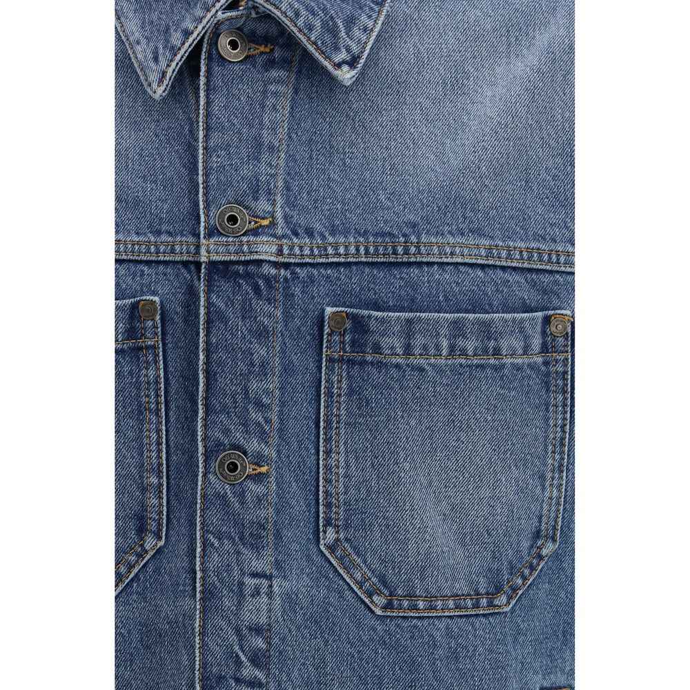 Off-White Blue Cotton Denim Jacket