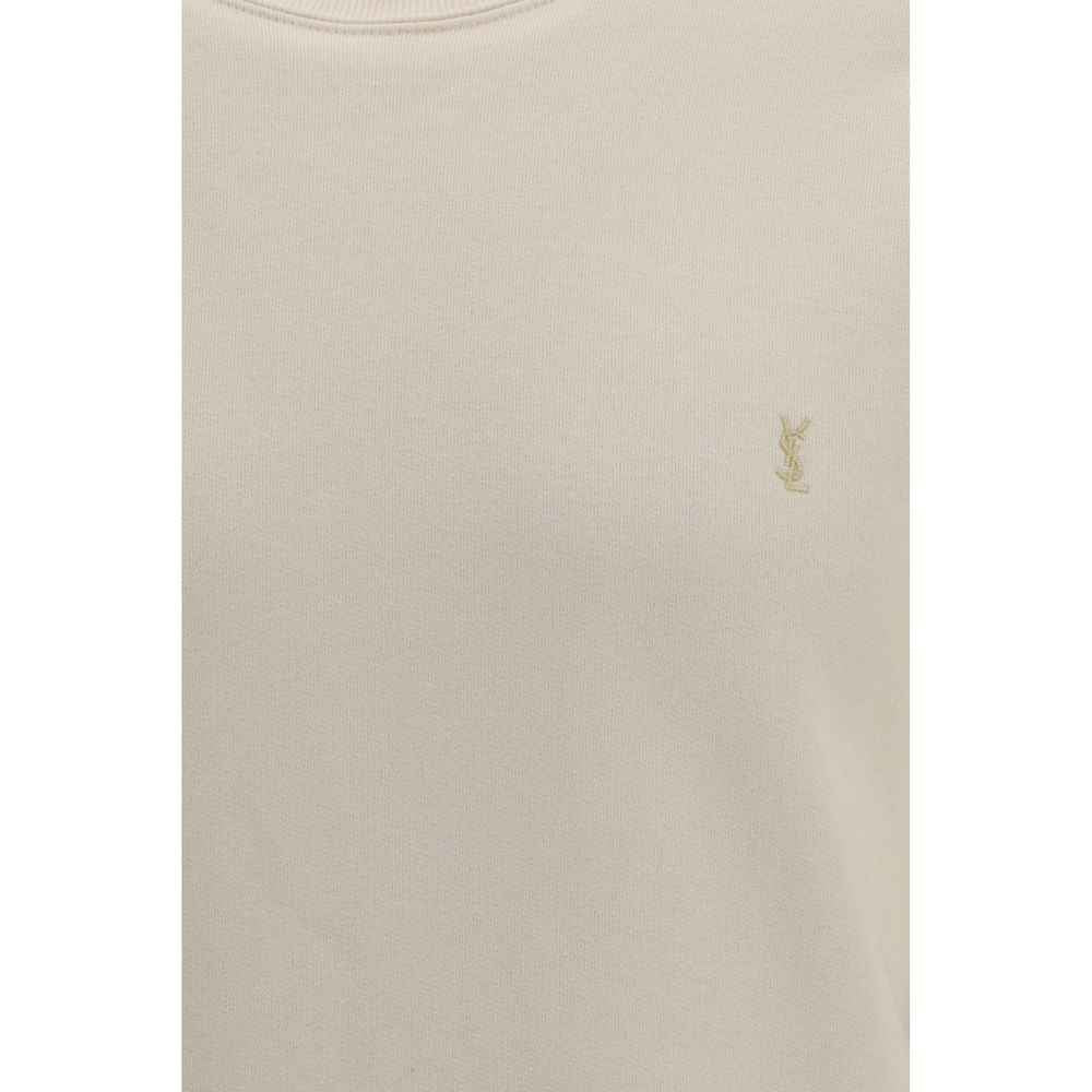 Saint Laurent Beige Cotton Sweatshirt