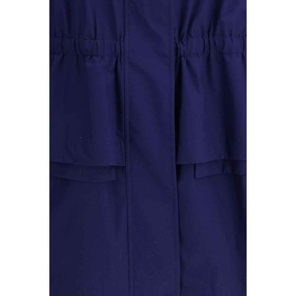 Fendi Blue Cotton Parka