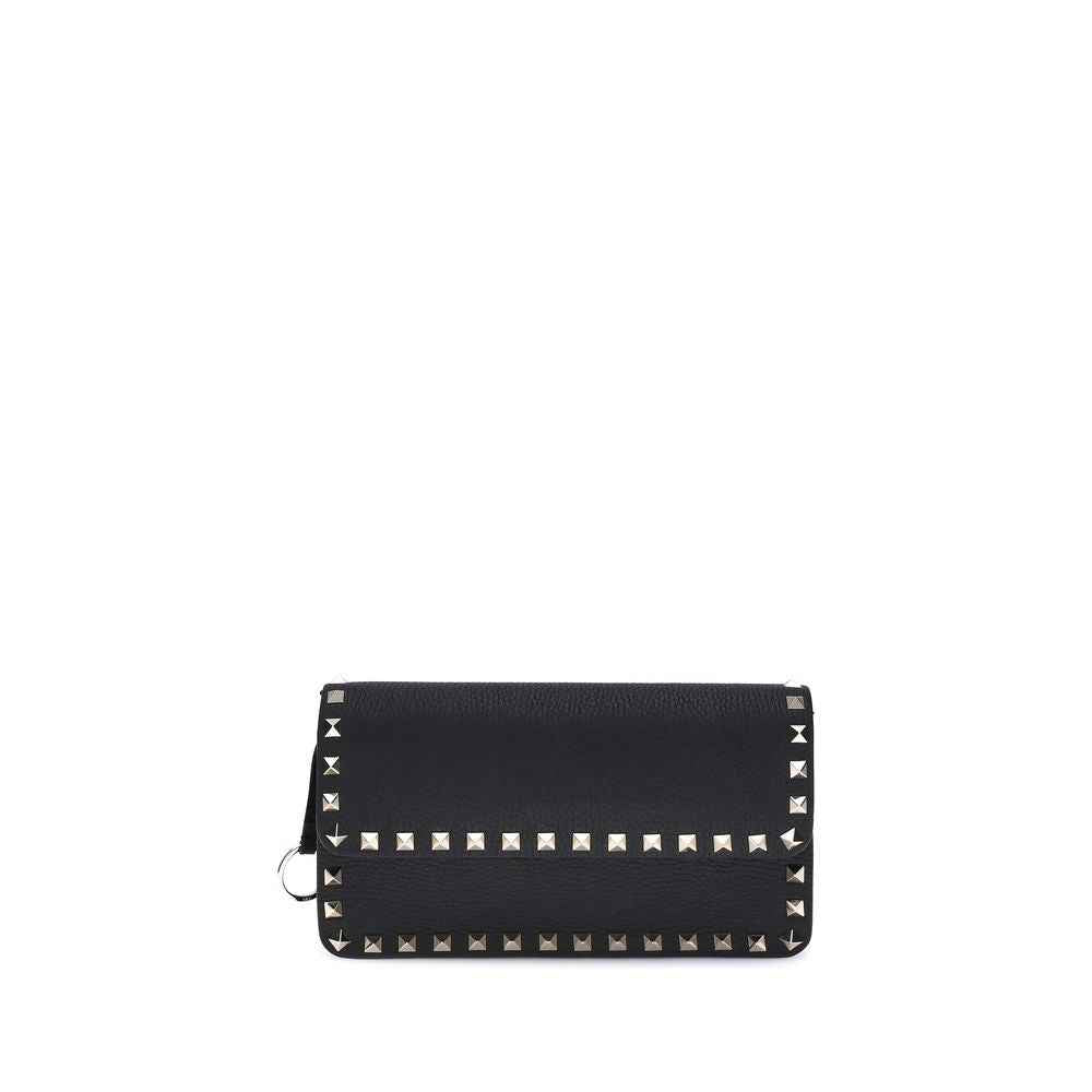 Valentino Garavani Black Calf Leather Bos Taurus Wallet