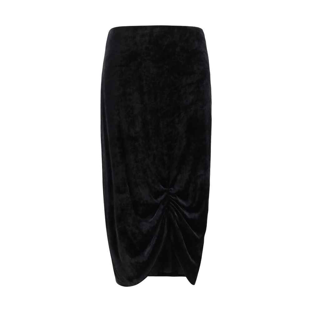Valentino Garavani Black Viscose Long Skirt
