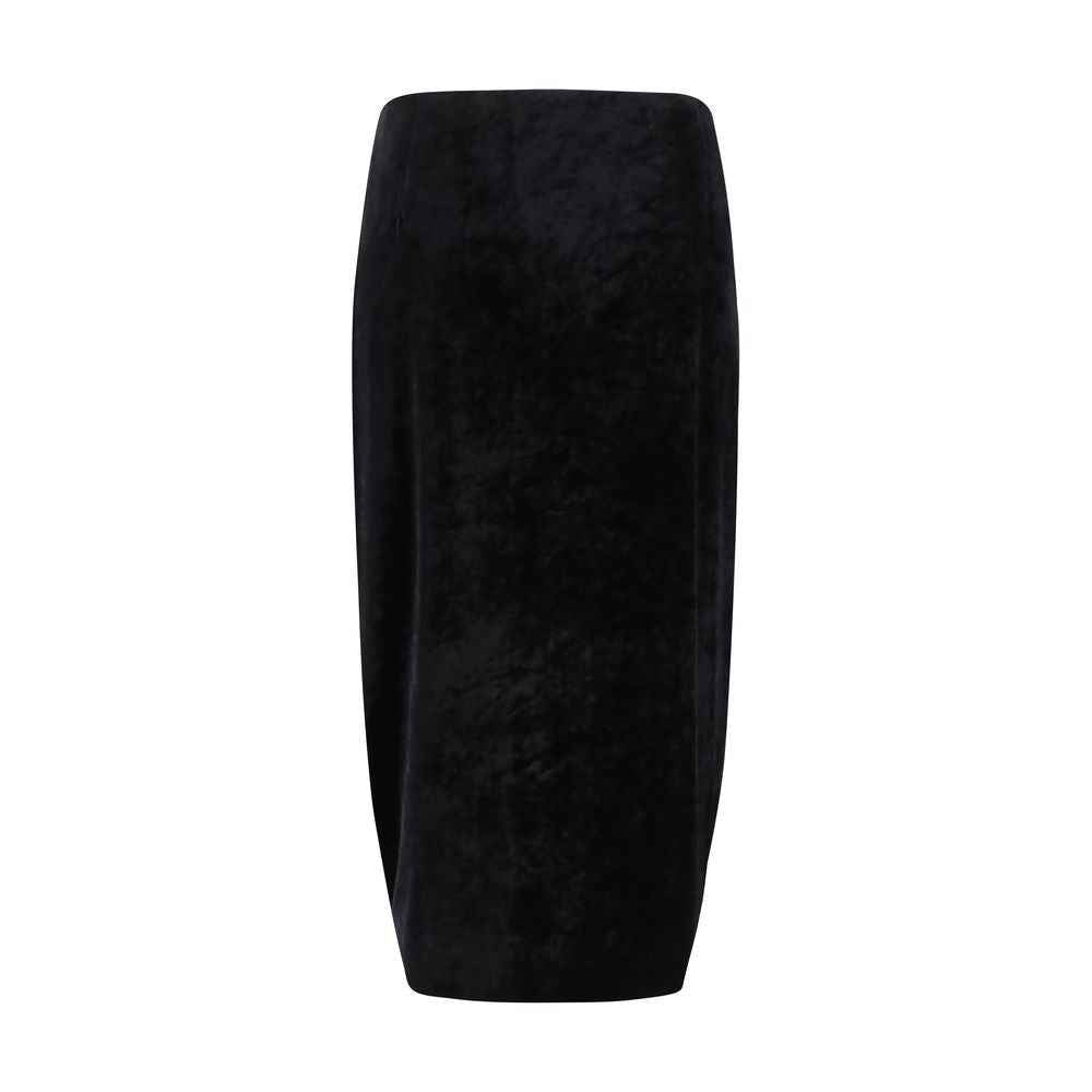 Valentino Garavani Black Viscose Long Skirt