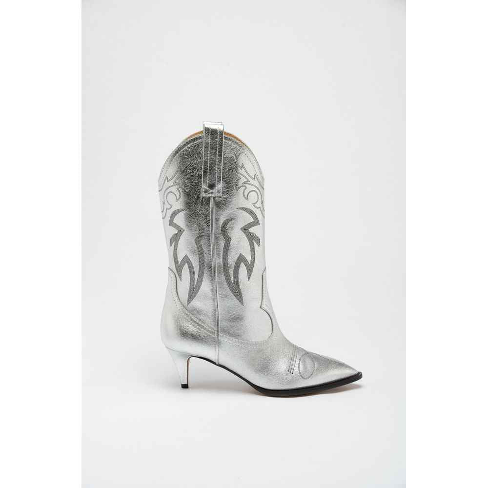 Moschino Multicolor Viscose High Heel Boots
