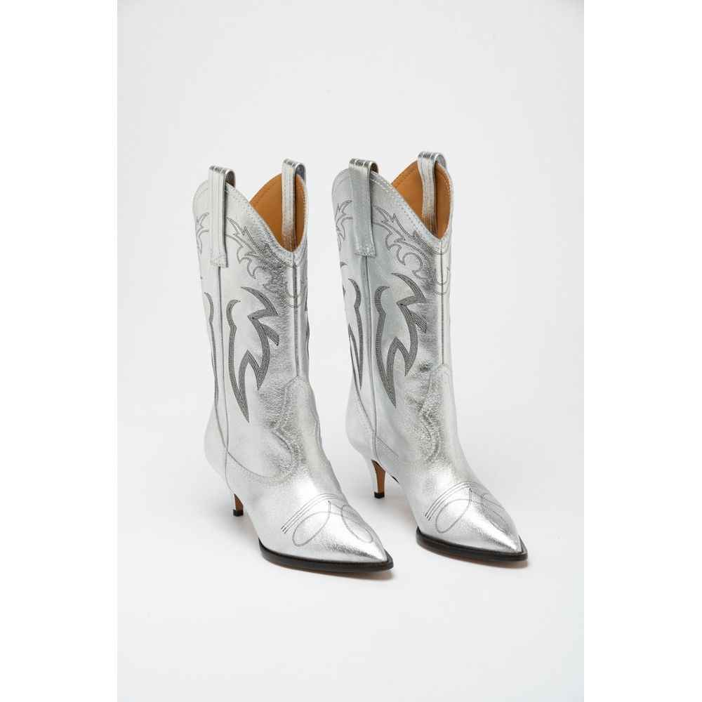 Moschino Multicolor Viscose High Heel Boots