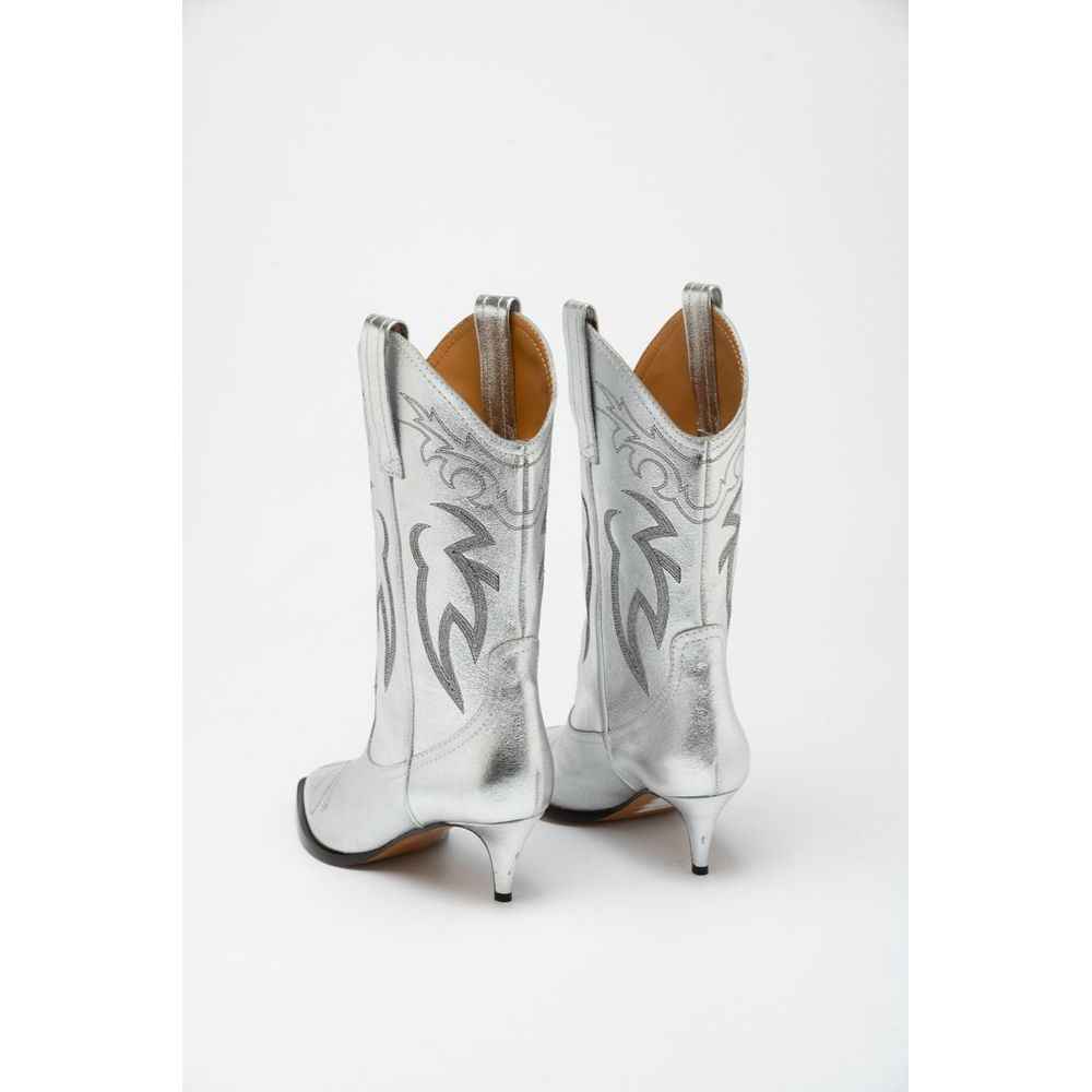 Moschino Multicolor Viscose High Heel Boots