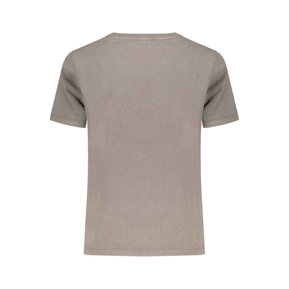 Desigual Grigio Cotton Women T-Shirt