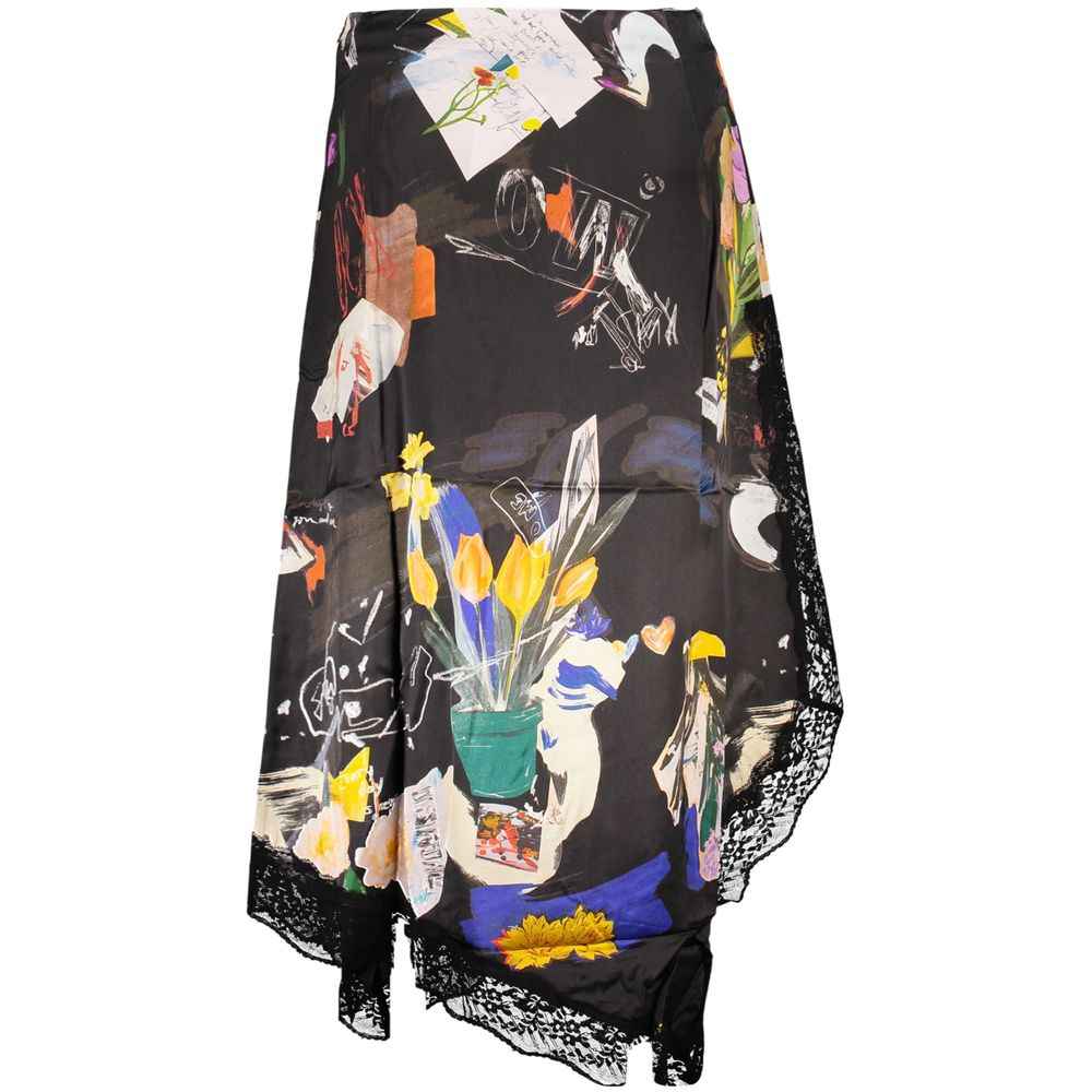 Desigual Nero Poliammide Women Skirt