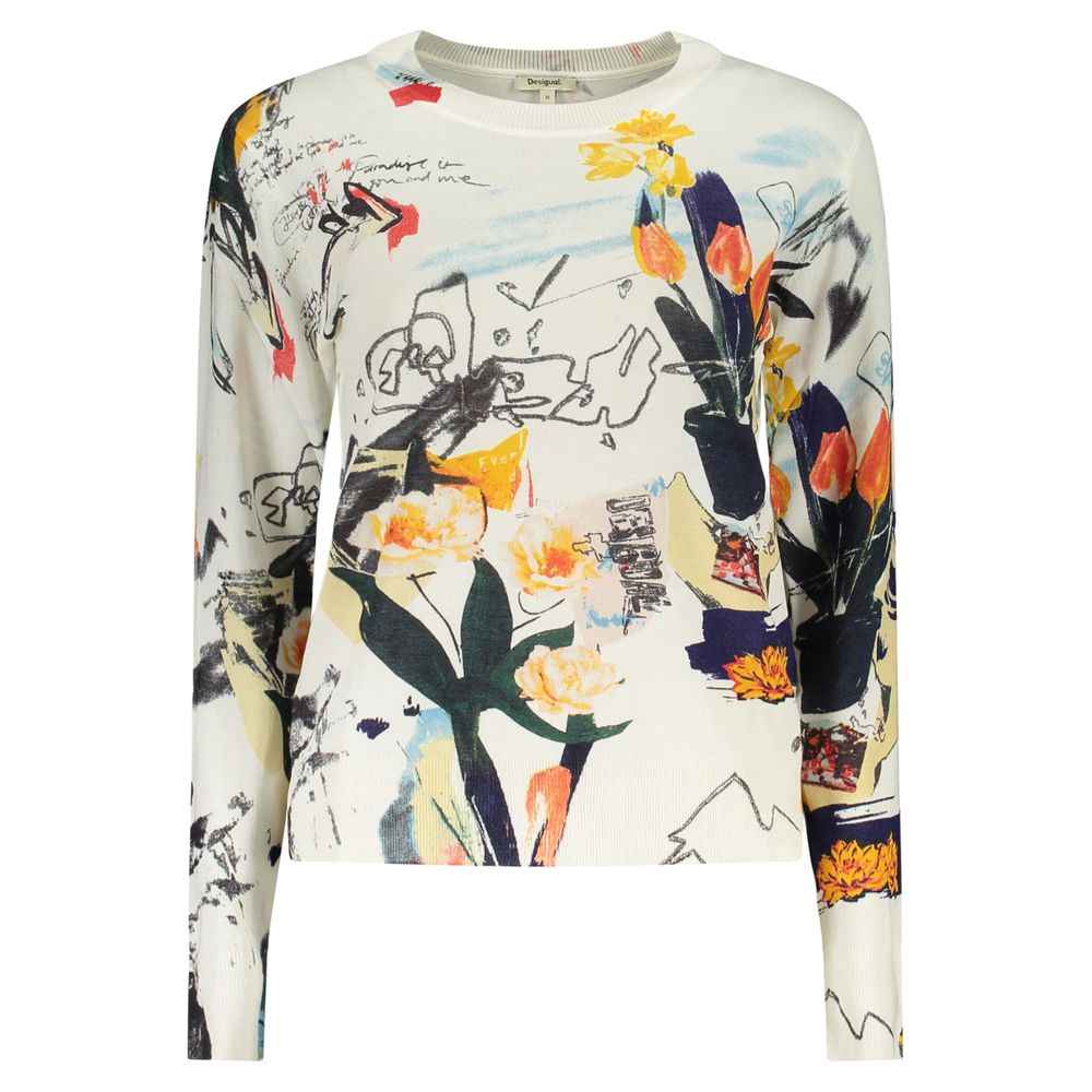Desigual White Viscosa Women T-Shirt