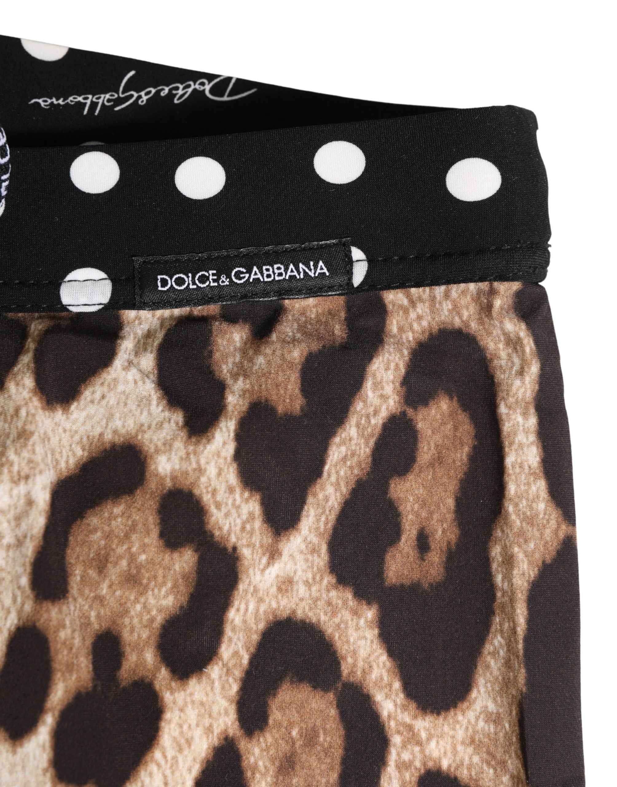 Dolce & Gabbana Multicolor Patterned Cycling Bike Shorts Underwear