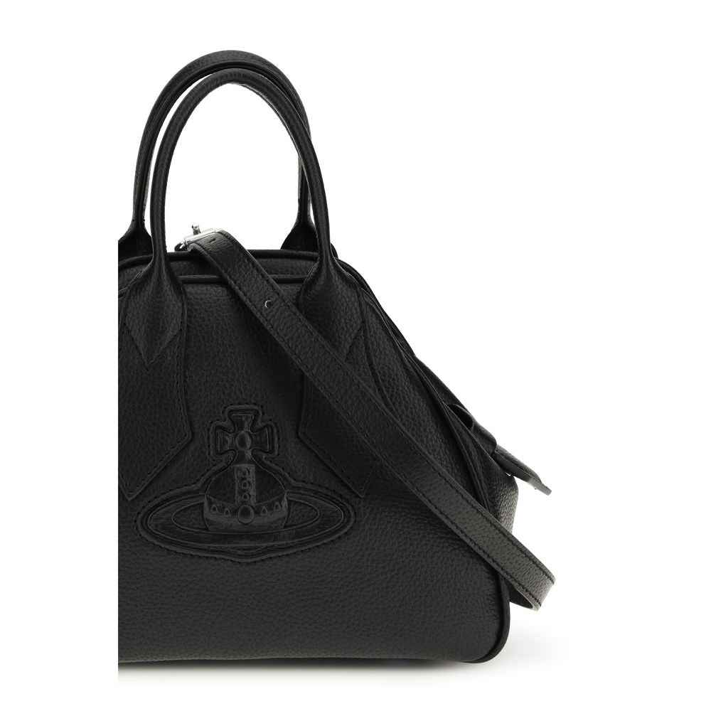 Vivienne Westwood Black Calf Leather Bos Taurus Handbag