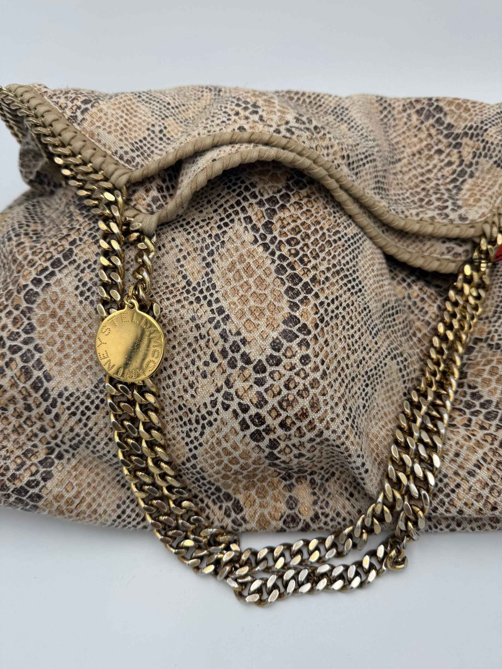 Stella McCartney STELLA MCCARTNEY Falabella Grande Vegan Reptile Skin Handbag
