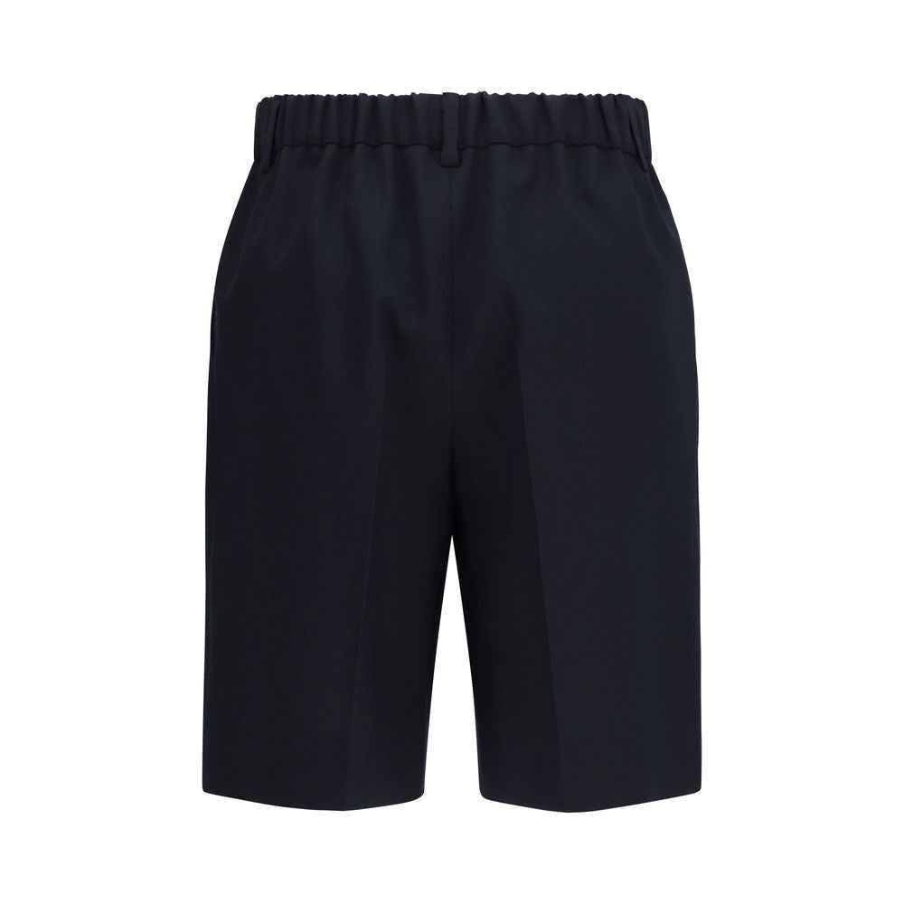 Gucci Black Cotton Bermuda Shorts