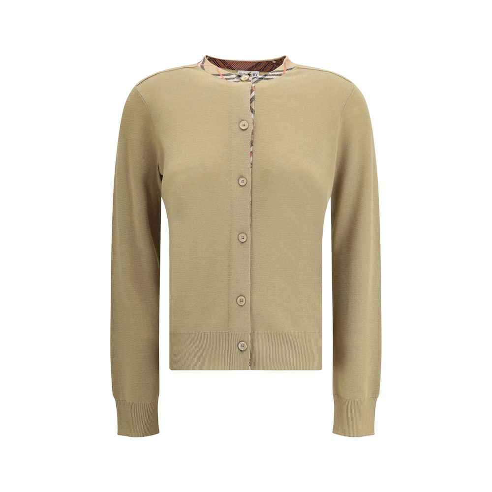 Burberry Brown Wool Oves Aries Cardigan