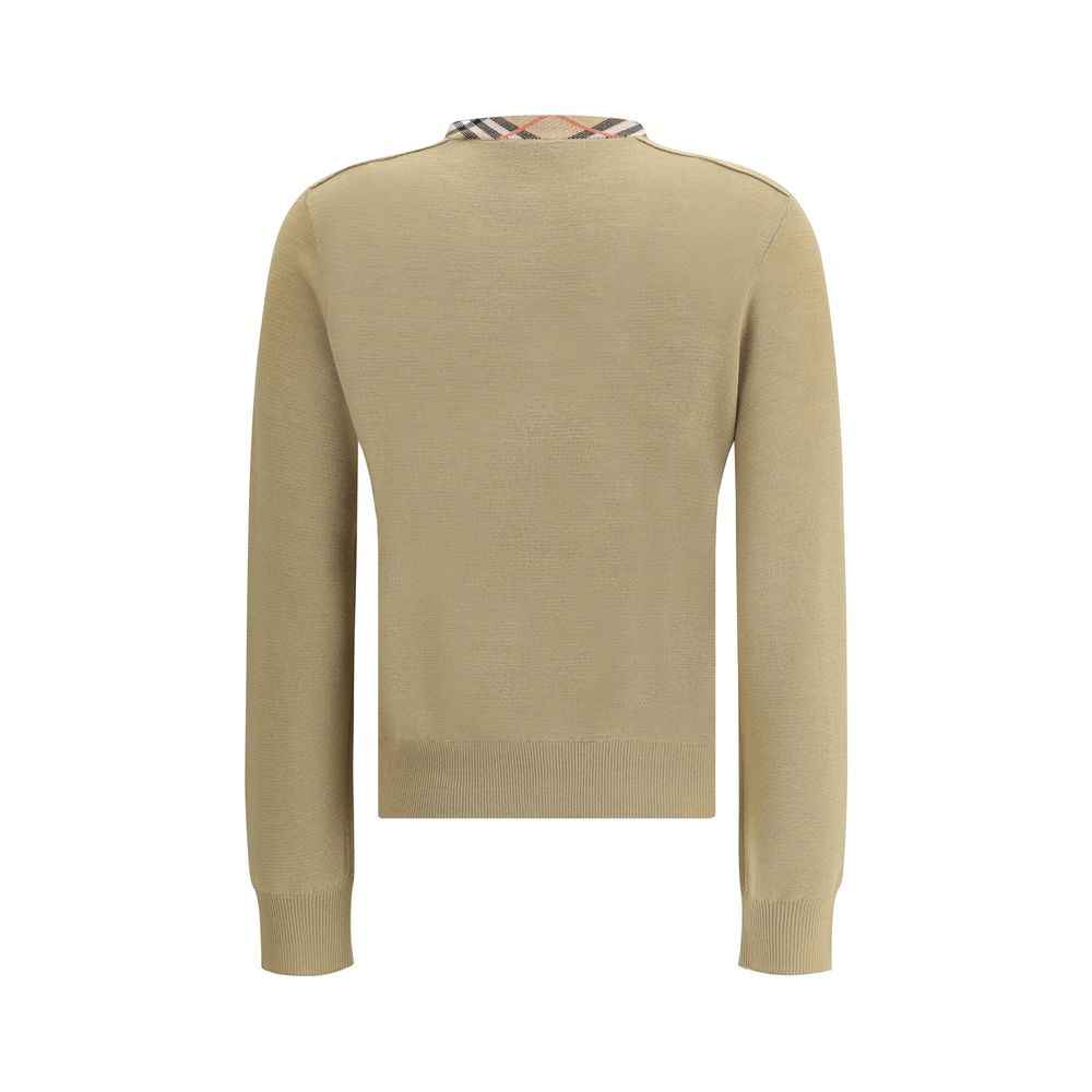 Burberry Brown Wool Oves Aries Cardigan