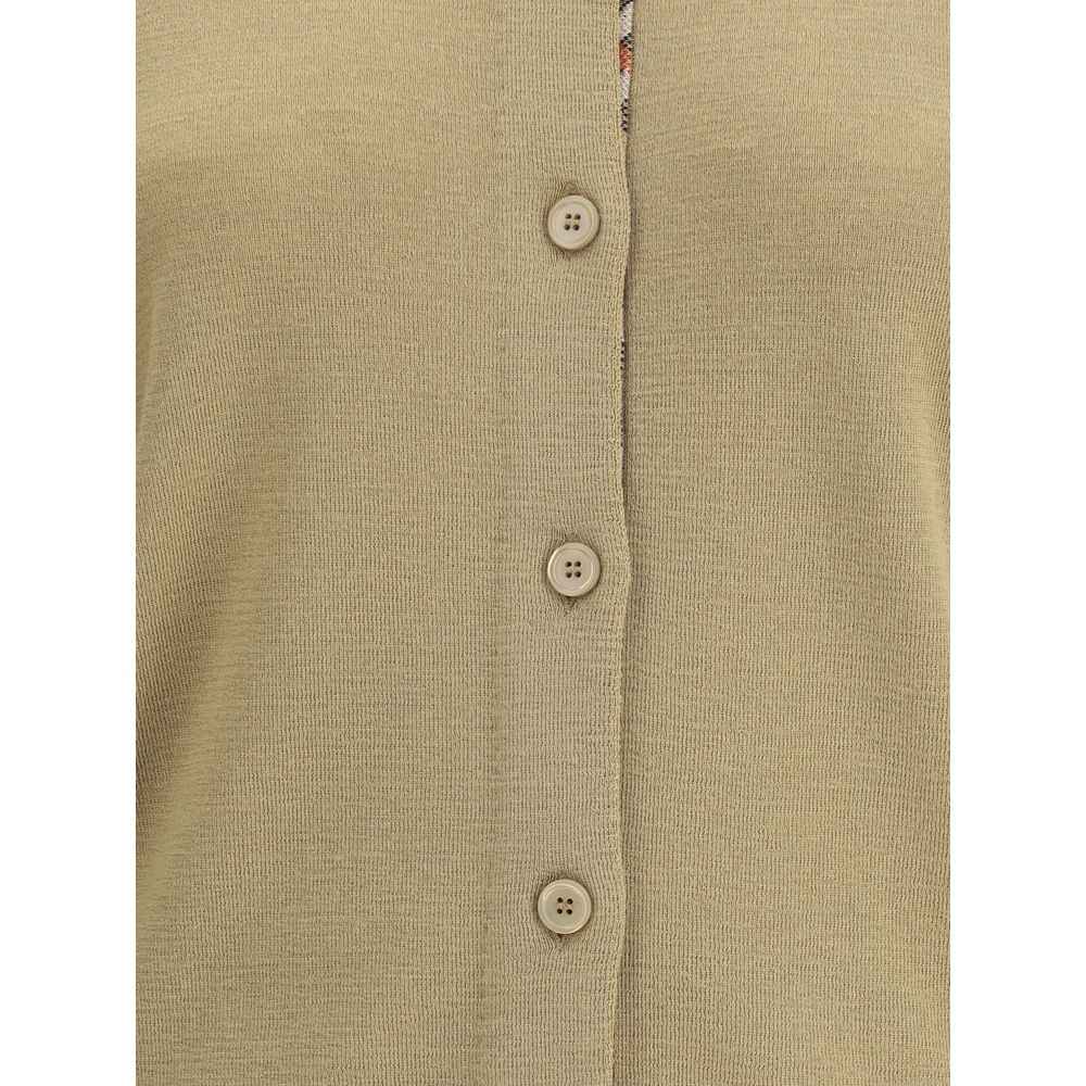 Burberry Brown Wool Oves Aries Cardigan