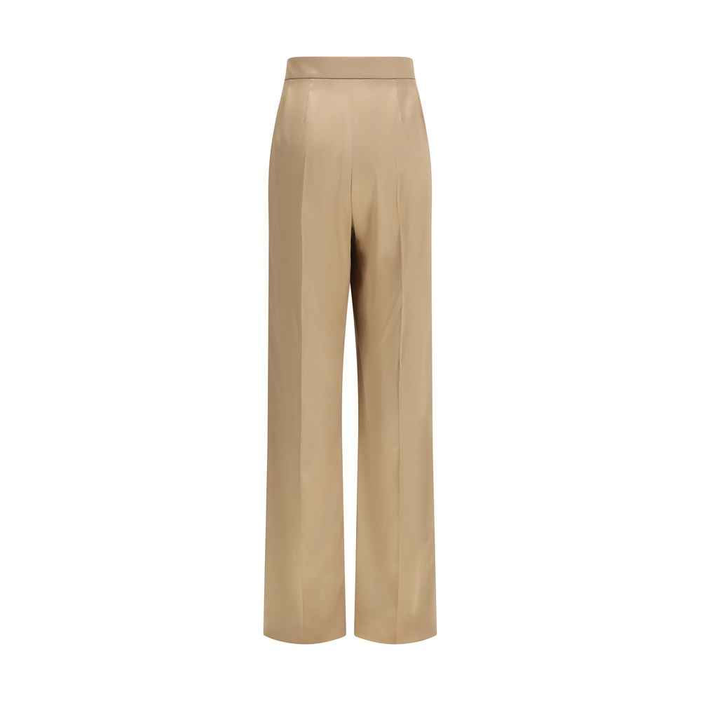 Valentino Garavani Beige Silk Dress Pants