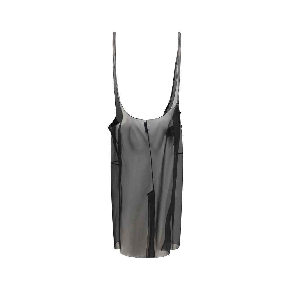 Prada Black Polyester Midi Skirt