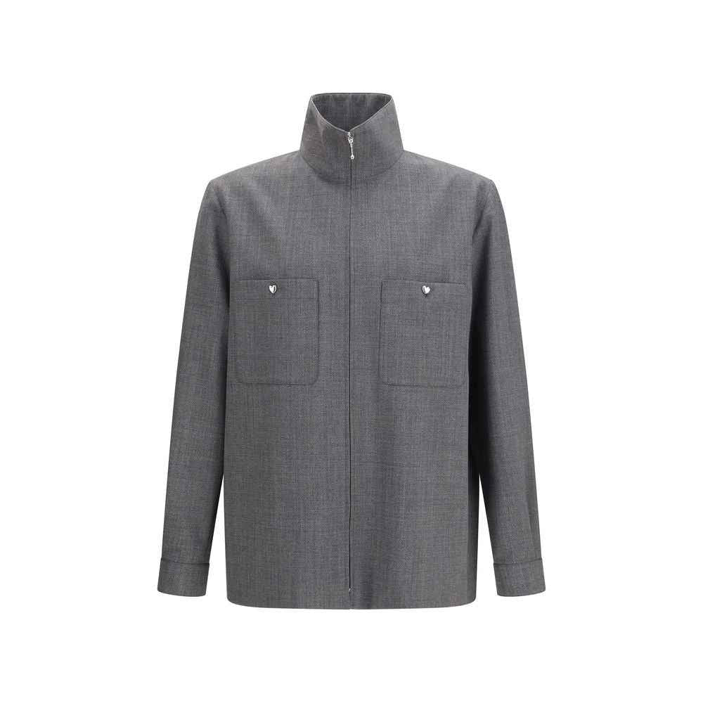 Valentino Garavani Gray Polyester Coat