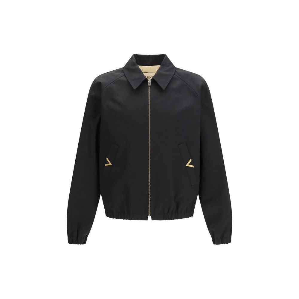 Valentino Garavani Black Cotton Bomber