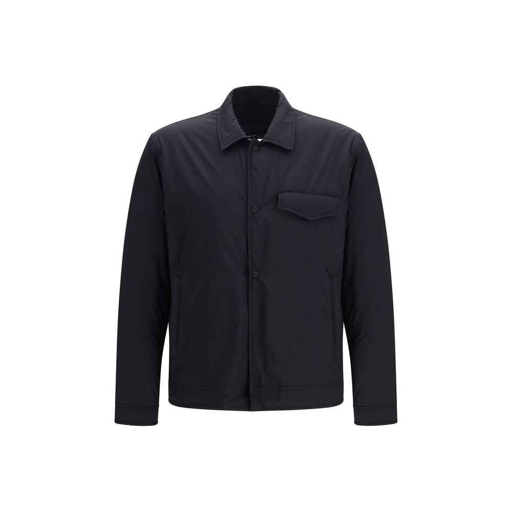 Herno Black Nylon Shell Jacket