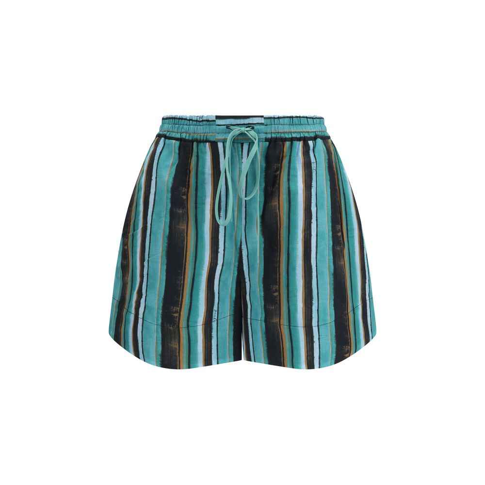 PINKO Bicolor Cotton Bermuda Shorts