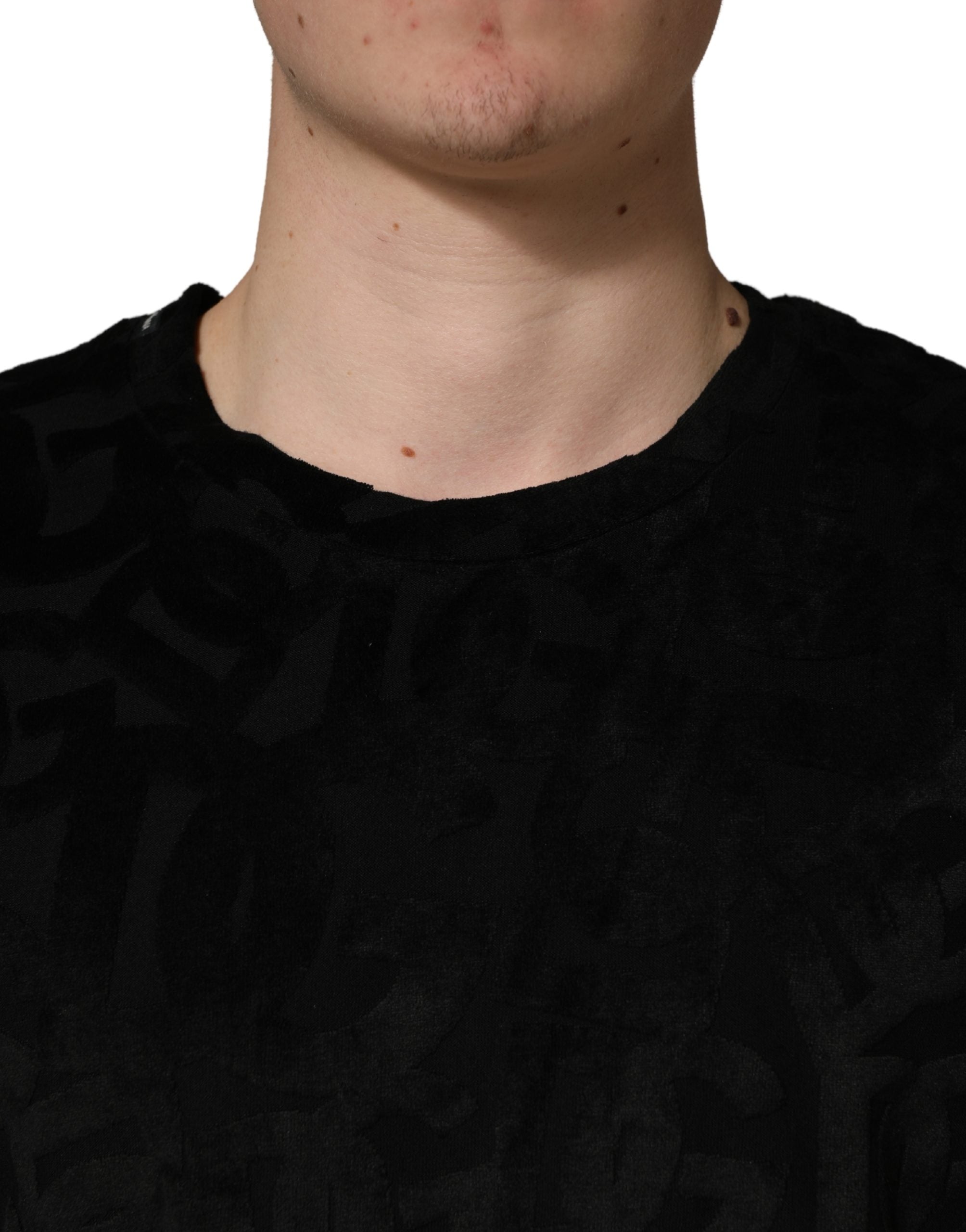 Dolce & Gabbana Black DG Mania Logo Print Casual T-shirt