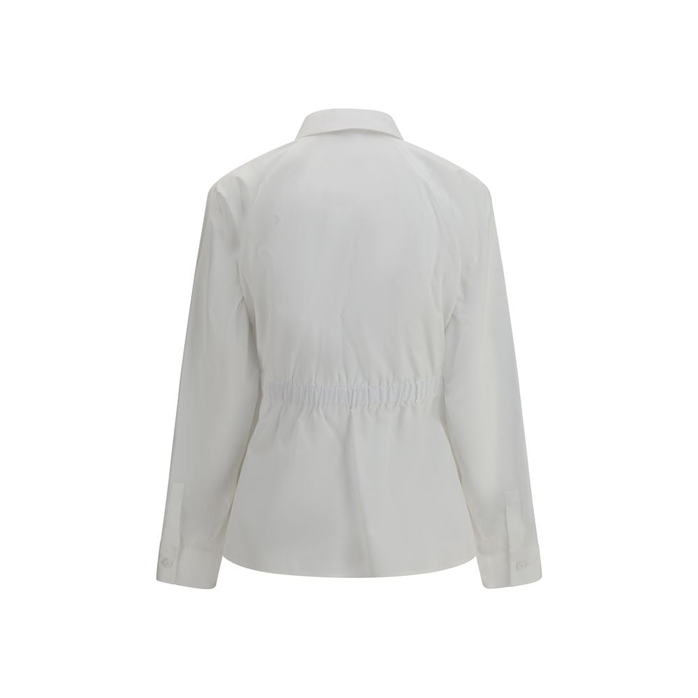 Max Mara White Cotton Dress Shirt